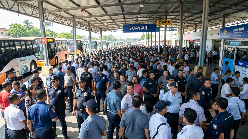 Gobernación del Guayas asegura más de 16 mil efectivos para el feriado en Terminal Terrestre