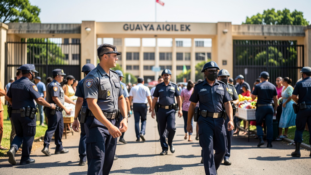 Intendencia de Policía del Guayas clausura locales y desaloja vendedores frente a Penitenciaría del Litoral
