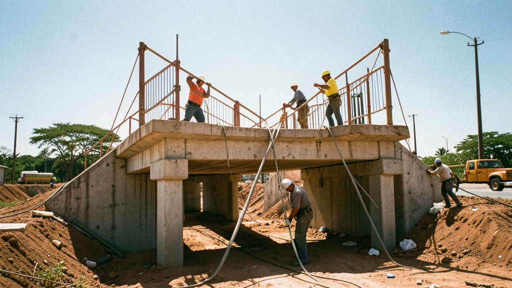 Obras en San Pedro del Porvenir salvan puente peatonal de Naranjito