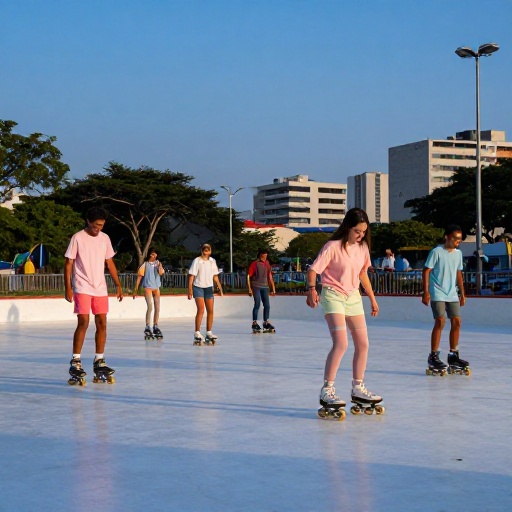 Naranjito celebró el Viernes Santo con fe y unión familiar en la pista de patinaje