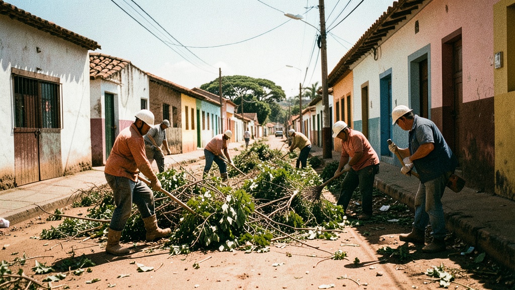 Desbroce en Av. 5 de Octubre mejora el ornato de Naranjito