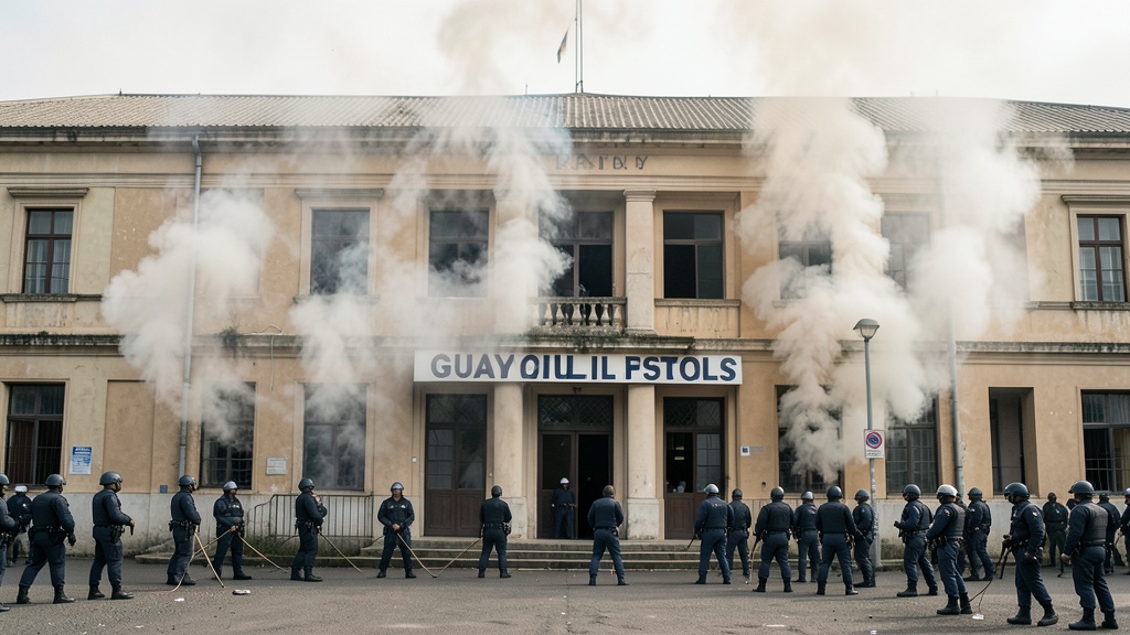 Corte de Justicia del Guayas fue evacuada por amenaza de bomba el 14 de octubre