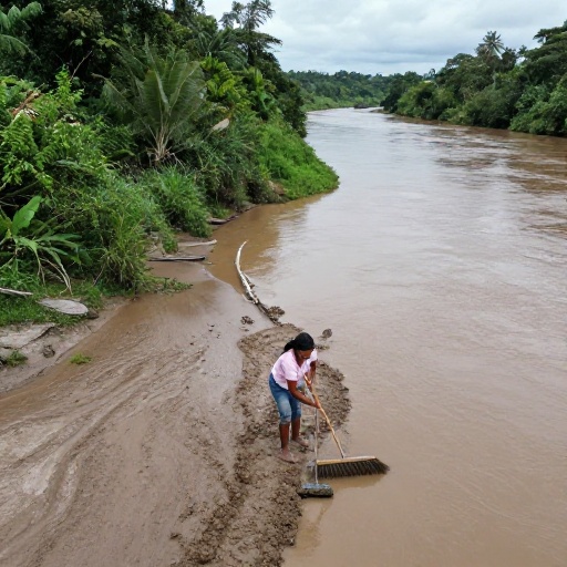 Alcaldía de Naranjito realiza jornada de limpieza en el Estero El Chorrón