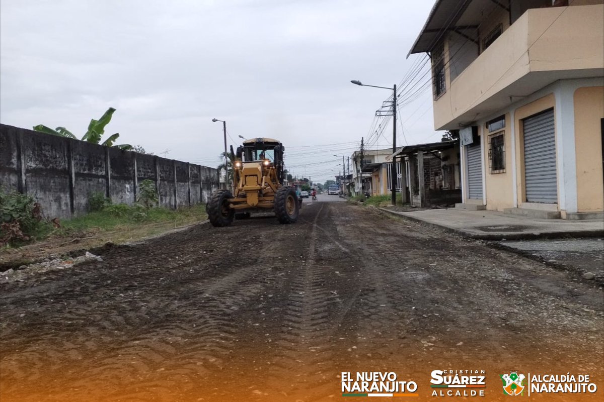 Reconformación vial avanza en Jaime Roldós, Naranjito