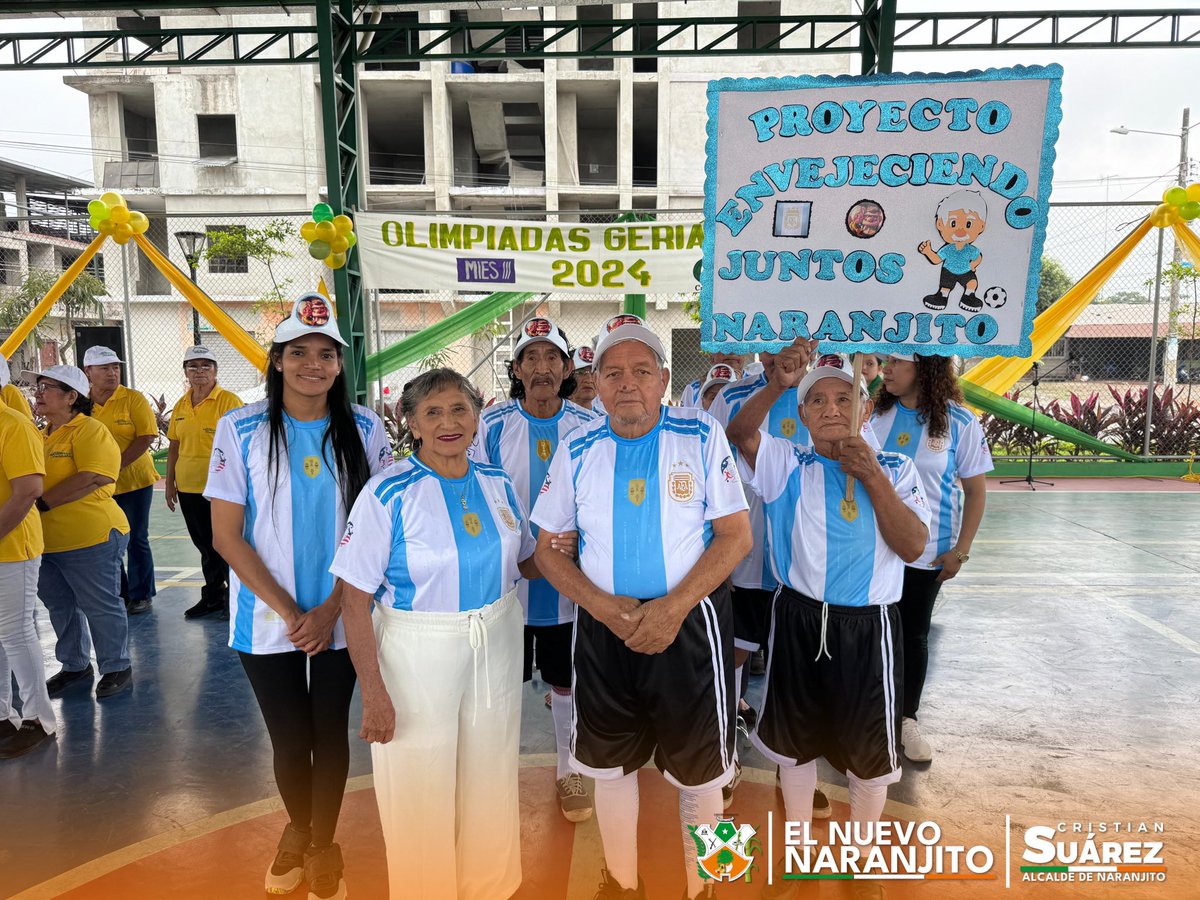 Olimpiadas Geriátricas en Naranjito unen a MIES y GAD local