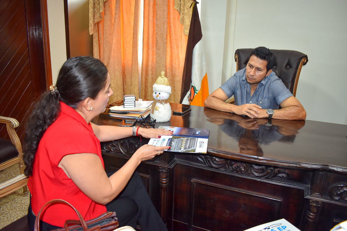 La Alcaldía de Naranjito recibió a la gerente de Constru Guayas