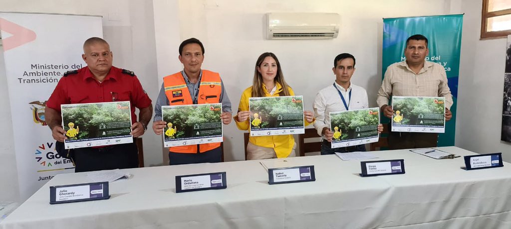 Secretaría de Gestión de Riesgos presenta campaña contra incendios forestales en Guayas