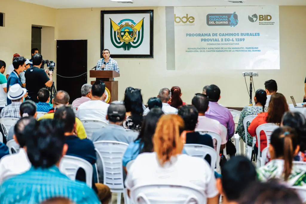 Habitantes de Naranjito validan asfaltado de vía hacia Marcelino Maridueña