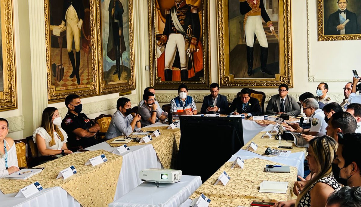 COE Provincial del Guayas coordina seguridad para el feriado del 10 de Agosto