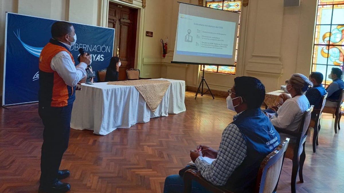 Secretaría de Gestión de Riesgos capacita a autoridades políticas del Guayas en emergencias
